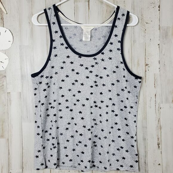 Lucky Brand Tank Top Grey Blue Size Large - Picture 1 of 8